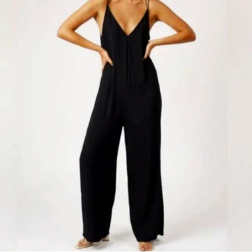Silk & Salt Formal Low Cut Jumpsuit